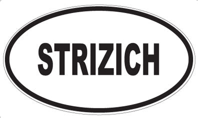STRIZICH - Oval Sticker