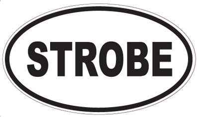 STROBE - Oval Sticker