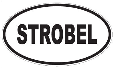 STROBEL - Oval Sticker