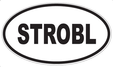 STROBL - Oval Sticker