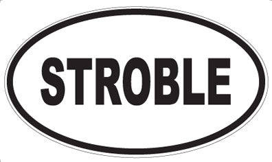 STROBLE - Oval Sticker