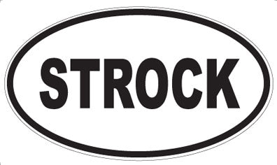 STROCK - Oval Sticker