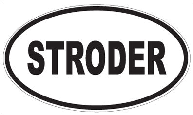 STRODER - Oval Sticker
