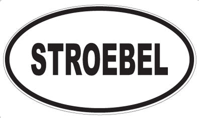 STROEBEL - Oval Sticker