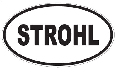 STROHL - Oval Sticker