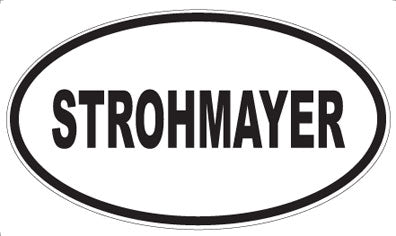 STROHMAYER - Oval Sticker