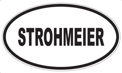 STROHMEIER - Oval Sticker