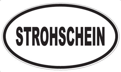 STROHSCHEIN - Oval Sticker