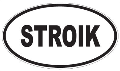 STROIK - Oval Sticker