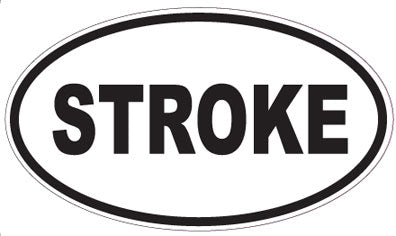 STROKE - Oval Sticker
