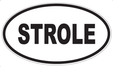 STROLE - Oval Sticker