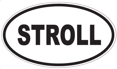 STROLL - Oval Sticker