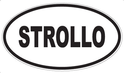 STROLLO - Oval Sticker