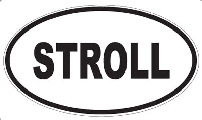 STROLL - Oval Magnet