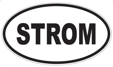 STROM - Oval Sticker