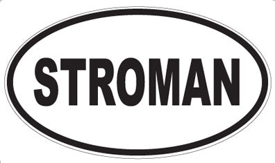 STROMAN - Oval Sticker