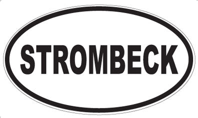 STROMBECK - Oval Sticker