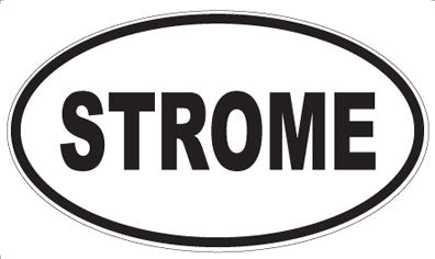 STROME - Oval Sticker