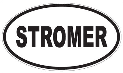 STROMER - Oval Sticker