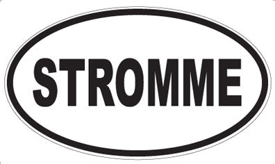 STROMME - Oval Sticker
