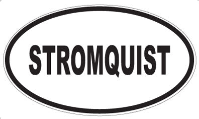 STROMQUIST - Oval Sticker
