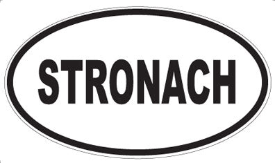 STRONACH - Oval Sticker