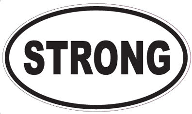 STRONG - Oval Sticker