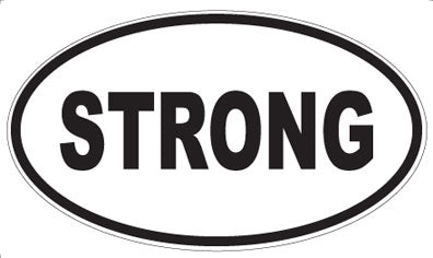 STRONG - Oval Magnet