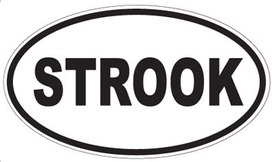 STROOK - Oval Sticker