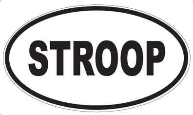 STROOP - Oval Sticker