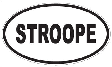 STROOPE - Oval Sticker