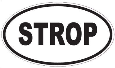 STROP - Oval Sticker
