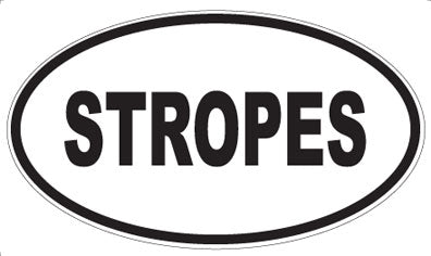 STROPES - Oval Sticker