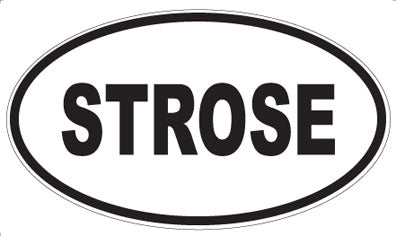 STROSE - Oval Sticker