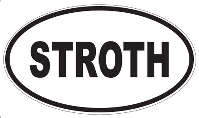 STROTH - Oval Sticker