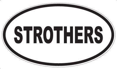 STROTHERS - Oval Sticker