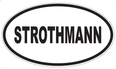 STROTHMANN - Oval Sticker