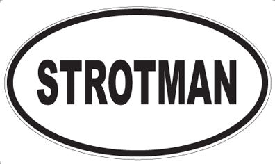 STROTMAN - Oval Sticker
