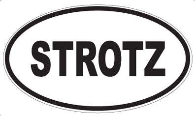 STROTZ - Oval Sticker