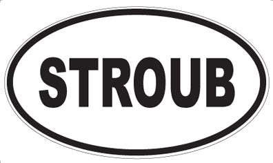 STROUB - Oval Sticker