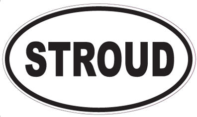 STROUD - Oval Sticker