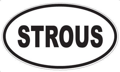 STROUS - Oval Sticker