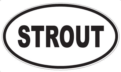 STROUT - Oval Sticker