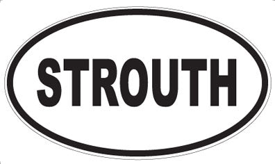 STROUTH - Oval Sticker