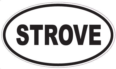 STROVE - Oval Sticker