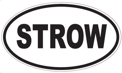 STROW - Oval Sticker
