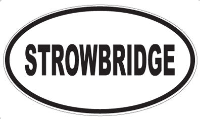 STROWBRIDGE - Oval Sticker