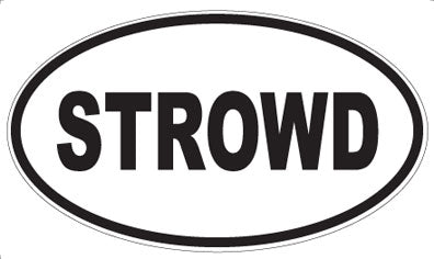 STROWD - Oval Sticker
