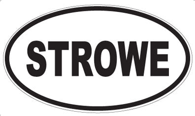 STROWE - Oval Sticker