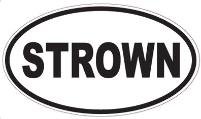 STROWN - Oval Sticker
